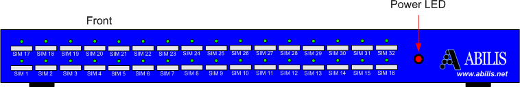 Simbox - front view