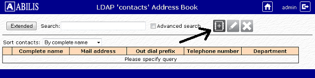 LDAP Contacts address book