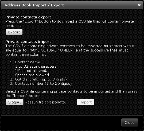 Import export page