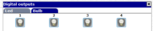 Digital outputs settings