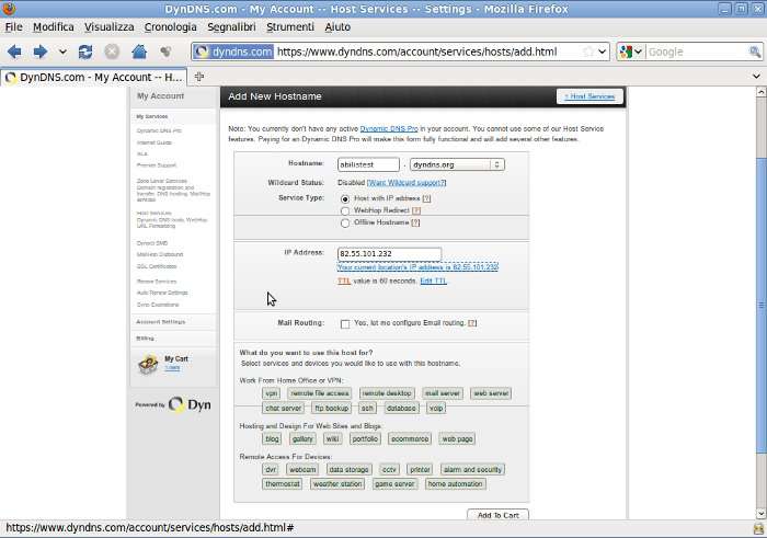 Hostname configuration