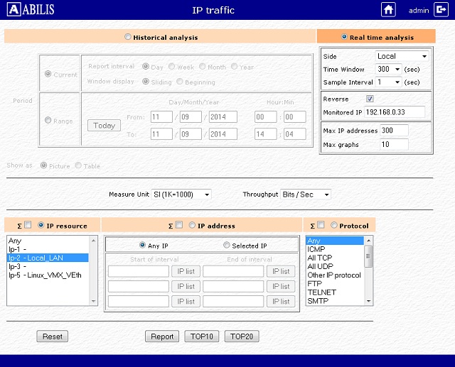 TRFA Example 5 - Reverse settings