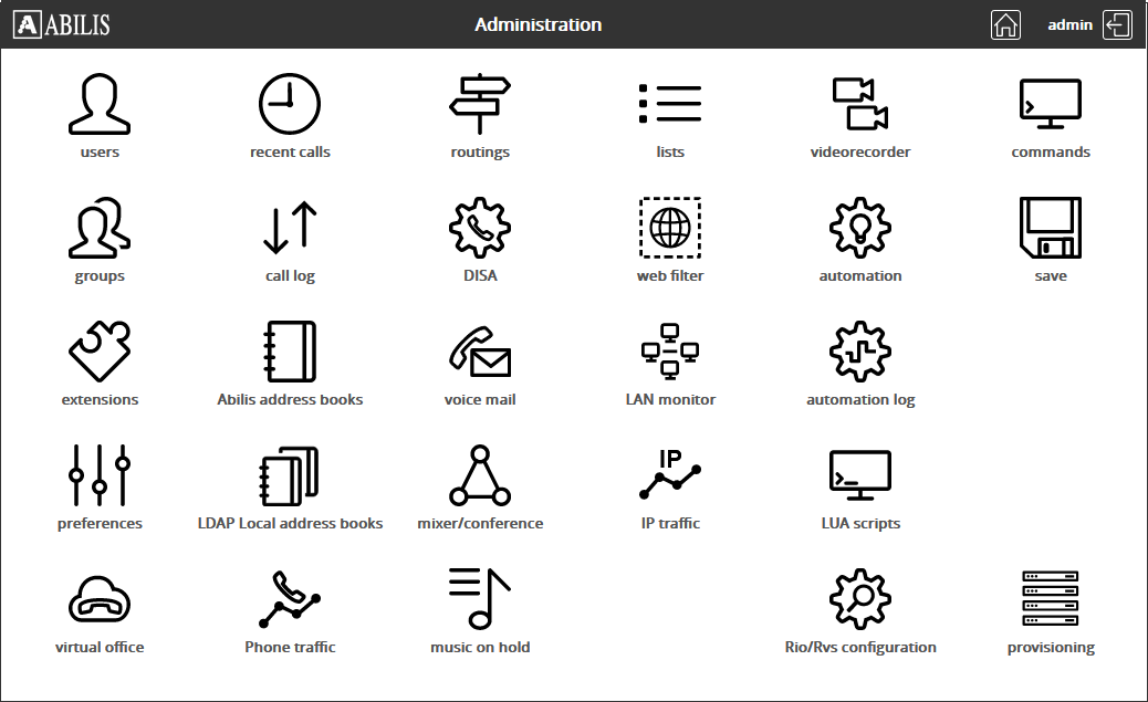 Abilis main web page