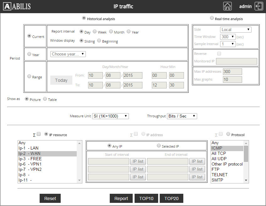 TRFA Example 4 - Settings