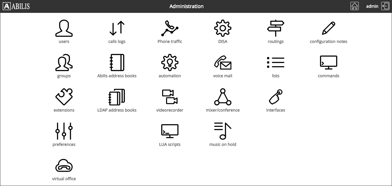 Abilis main web page