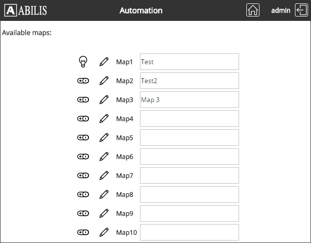 Automation Map setiings