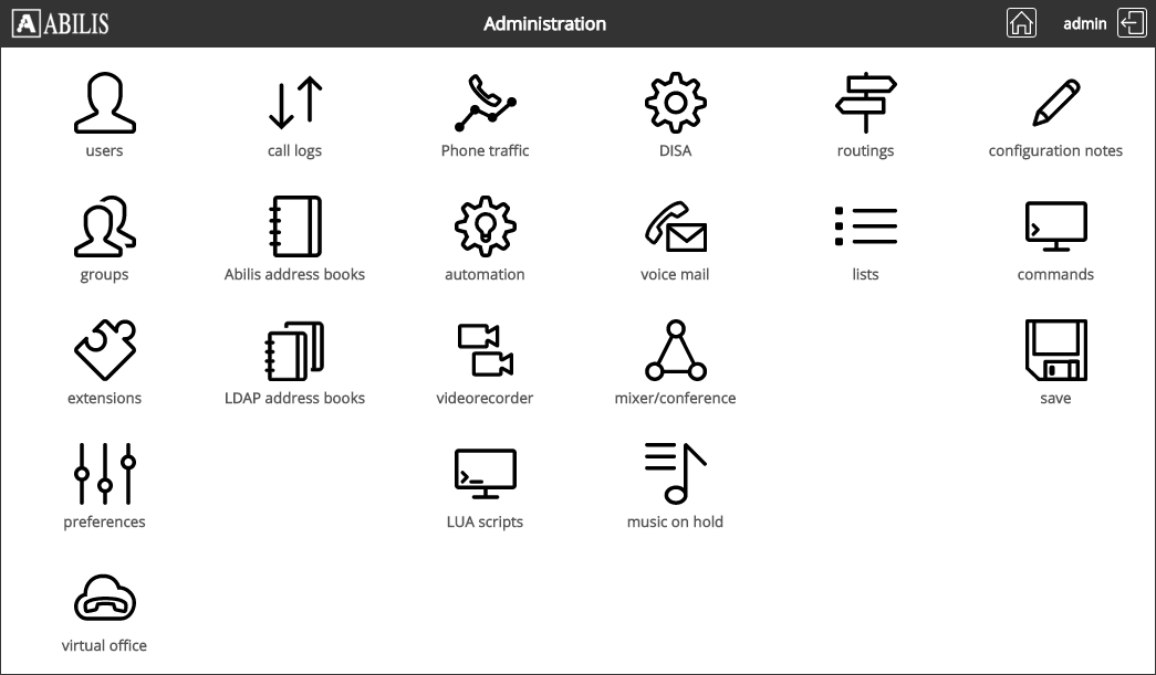 Abilis main web page