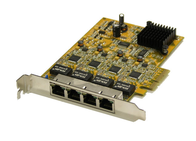 Quad-Ethernet PCI Express