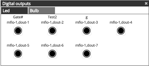 Digital outputs settings