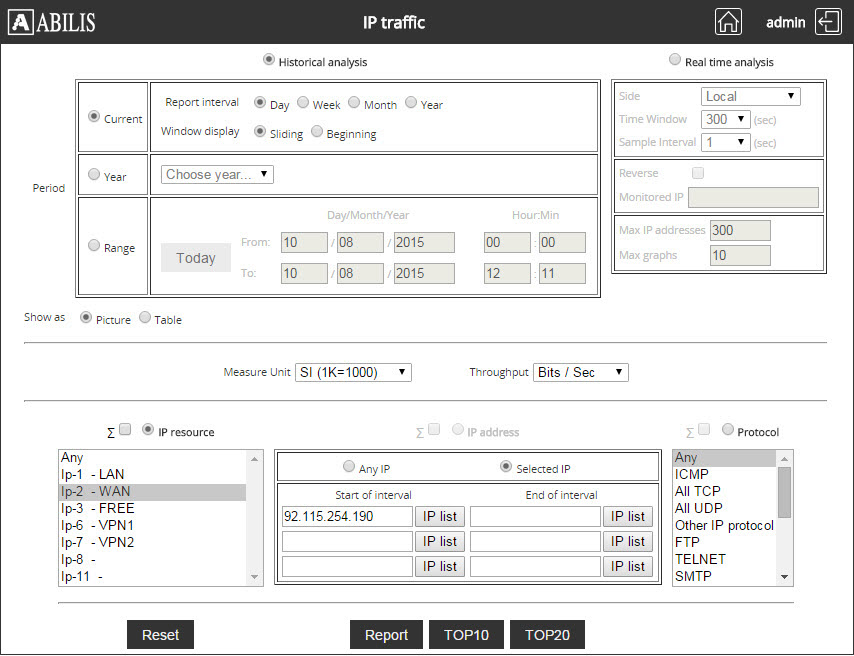 TRFA Example 2 - Settings