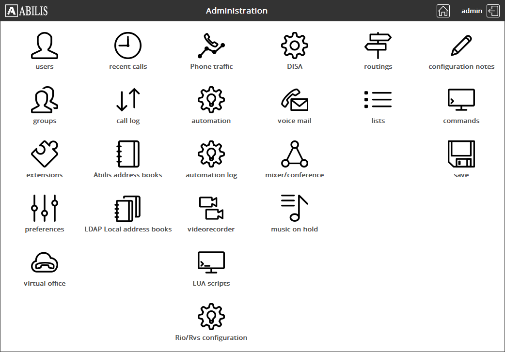 Abilis main web page